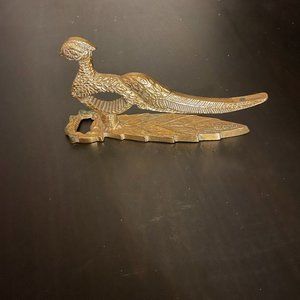 Brass Peacock nutcracker/can opener.